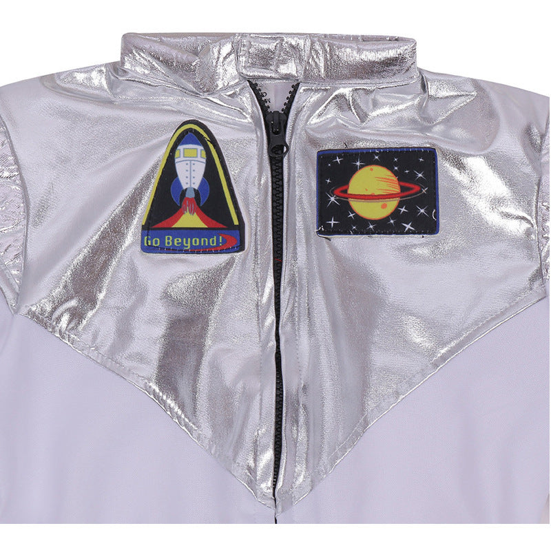 Halloween Costume Kids Space Suit Stage Performance Costume Holiday Party Carnival Play Astronaut Flight Costume