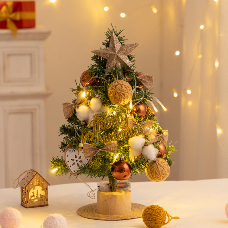 Christmas tree pe mini Christmas tree 45cm desktop Christmas tree set decoration christmas tree