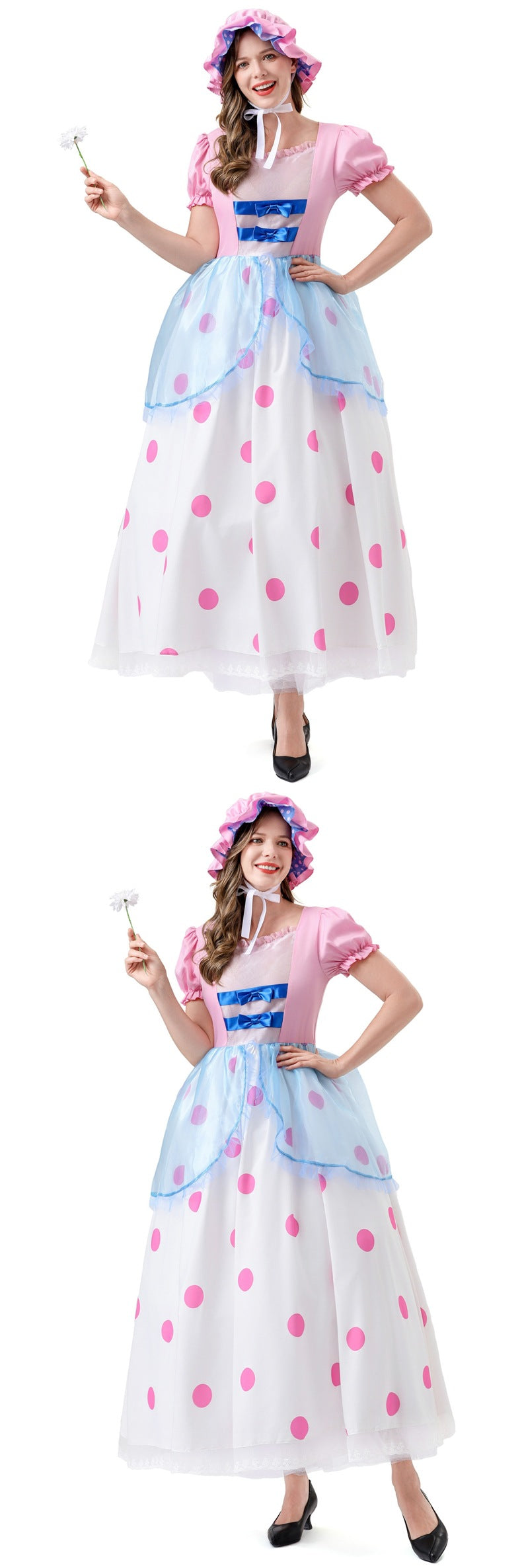 Toy Story Shepherdess Cosplay Costume Anime Character Shepherdess Long Dress Halloween Two-Dimensional Cosplay Costume