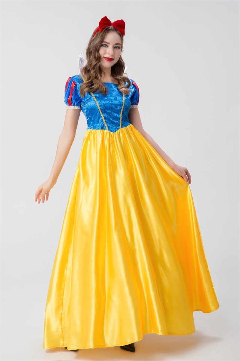 Halloween Adult Snow White Christmas Annual Party Cosplay Queen Cinderella Wedding Dress Costume Wholesale