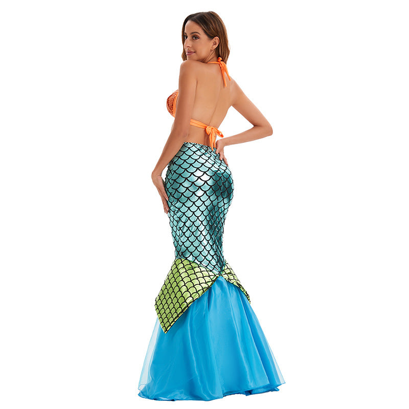 New Halloween European and American game uniform cos mermaid costume role play elf costume uniform temptation