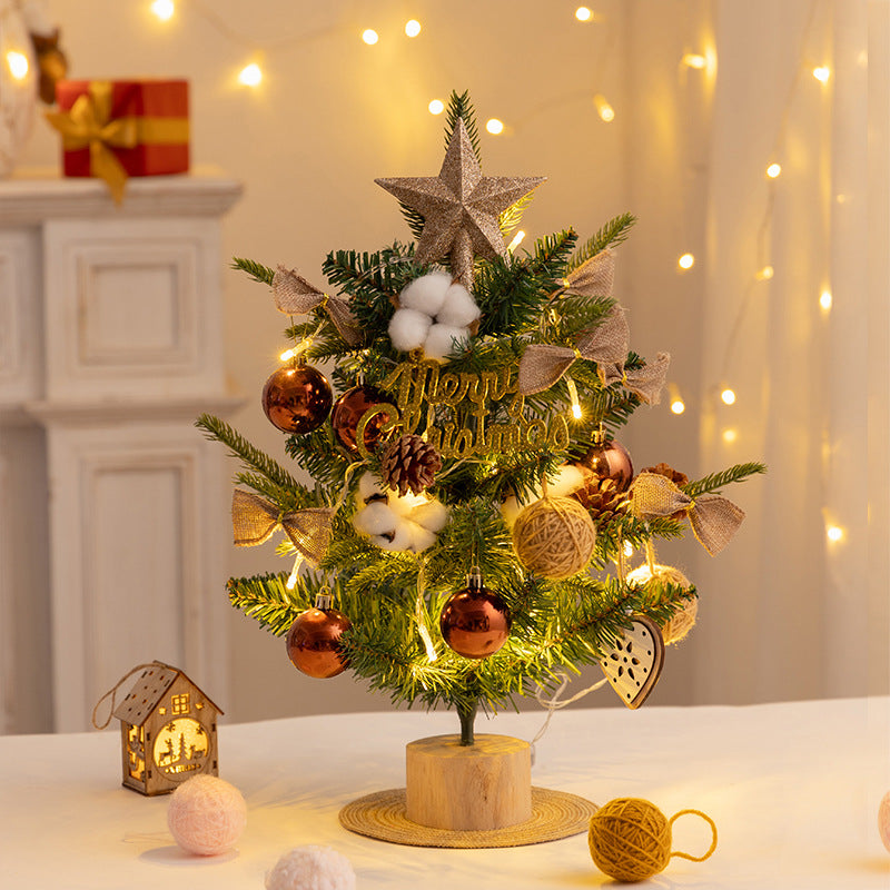 Christmas tree pe mini Christmas tree 45cm desktop Christmas tree set decoration christmas tree