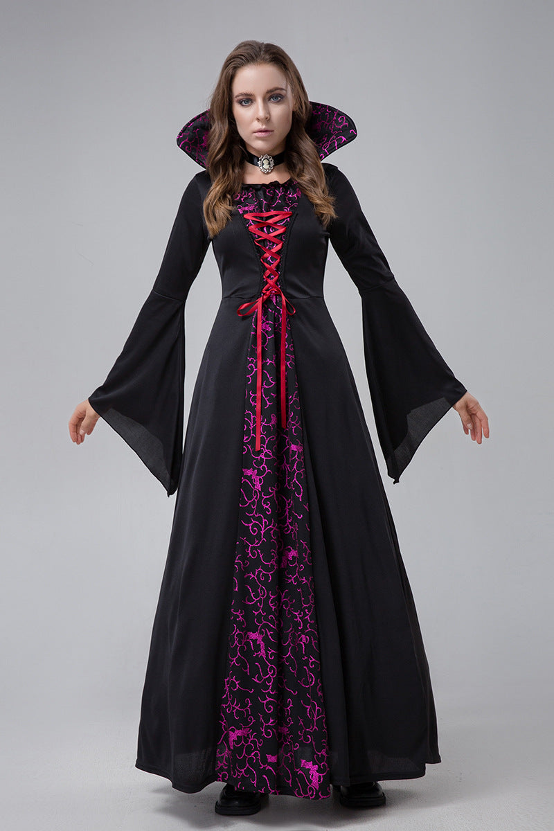 Halloween Masquerade Costume Family Vampire Witch Cos Movie Palace Haunted House Event Costume