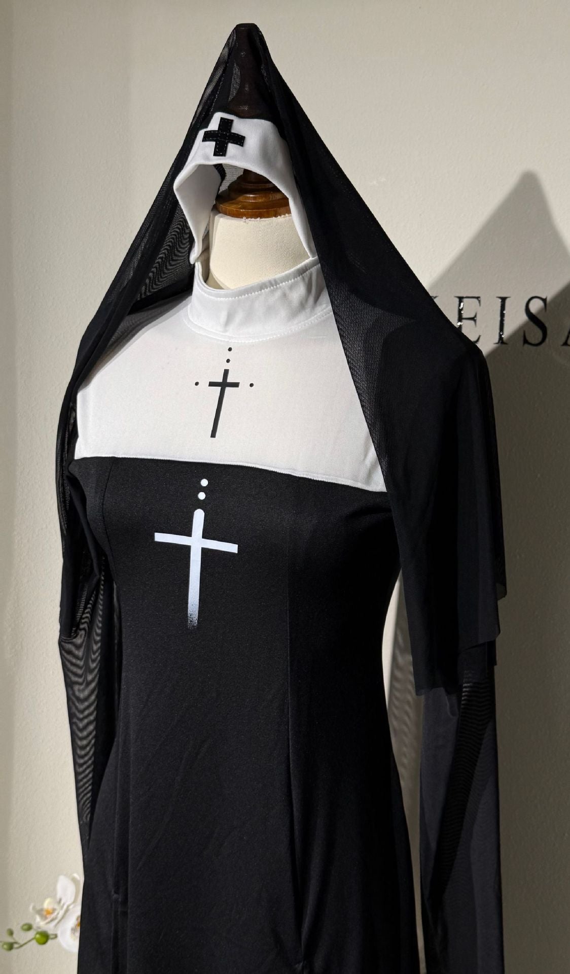 2025 New Halloween Adult Sexy Nun Cross Nurse Carnival Cosplay Costume