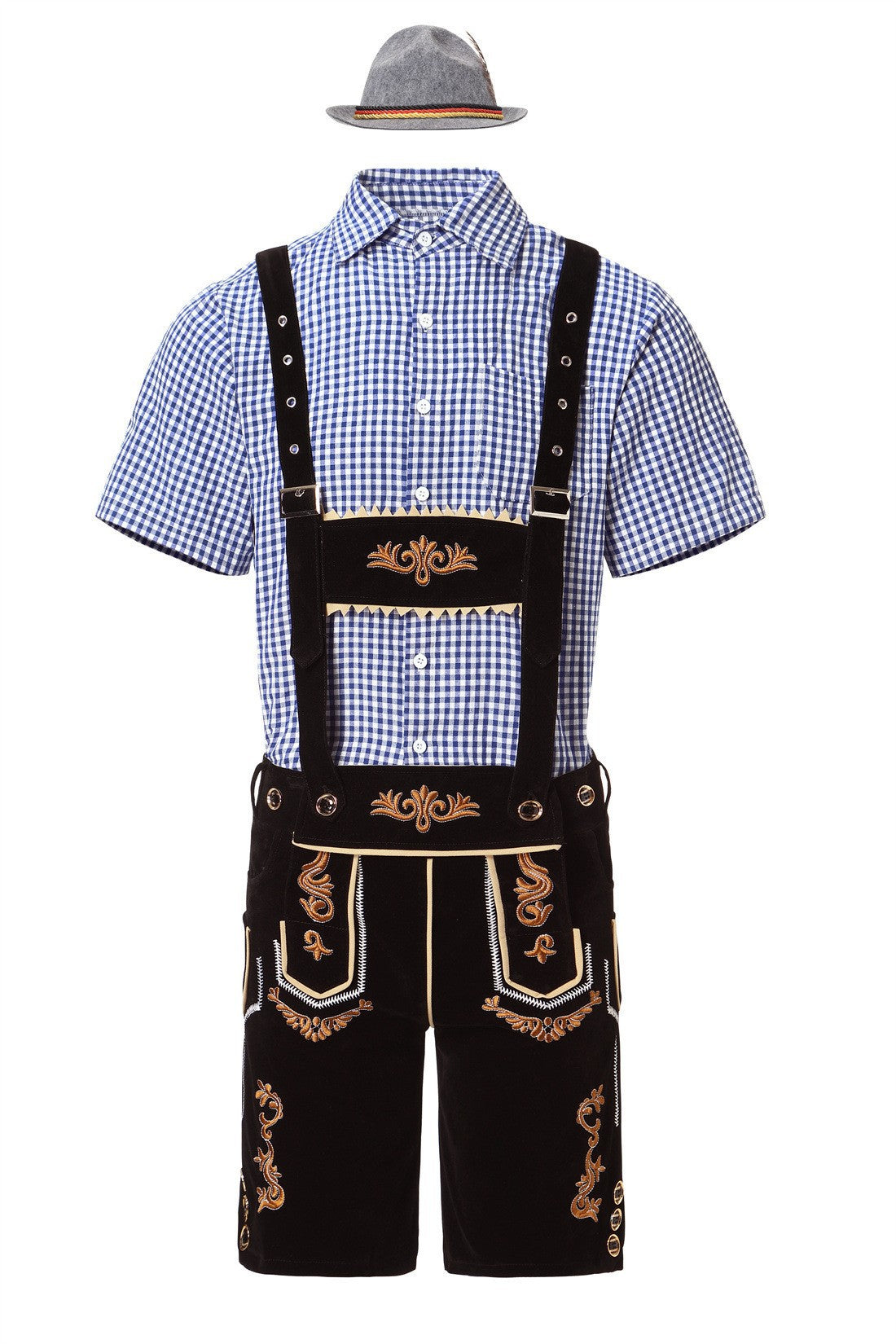 Halloween Costume Wish German Oktoberfest Costume Men's Overalls Suit Adult Stage Cosplay Costume