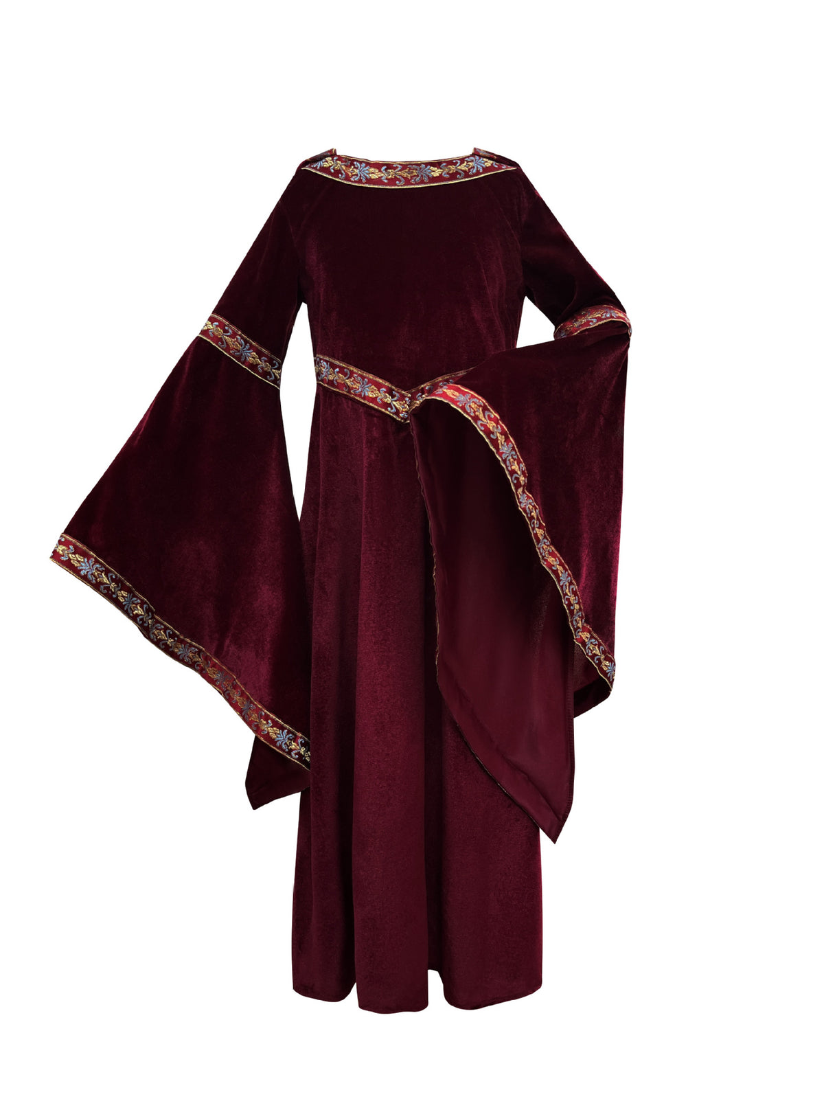 2025 Halloween Family Costume Performance Costume Party Performance Costume Adult European Medieval Burgundy Vampire
