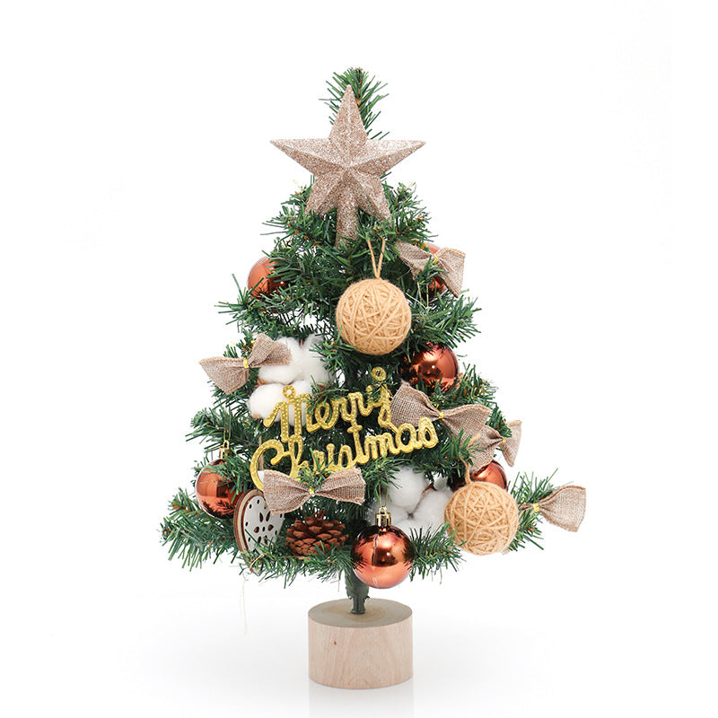Christmas tree pe mini Christmas tree 45cm desktop Christmas tree set decoration christmas tree