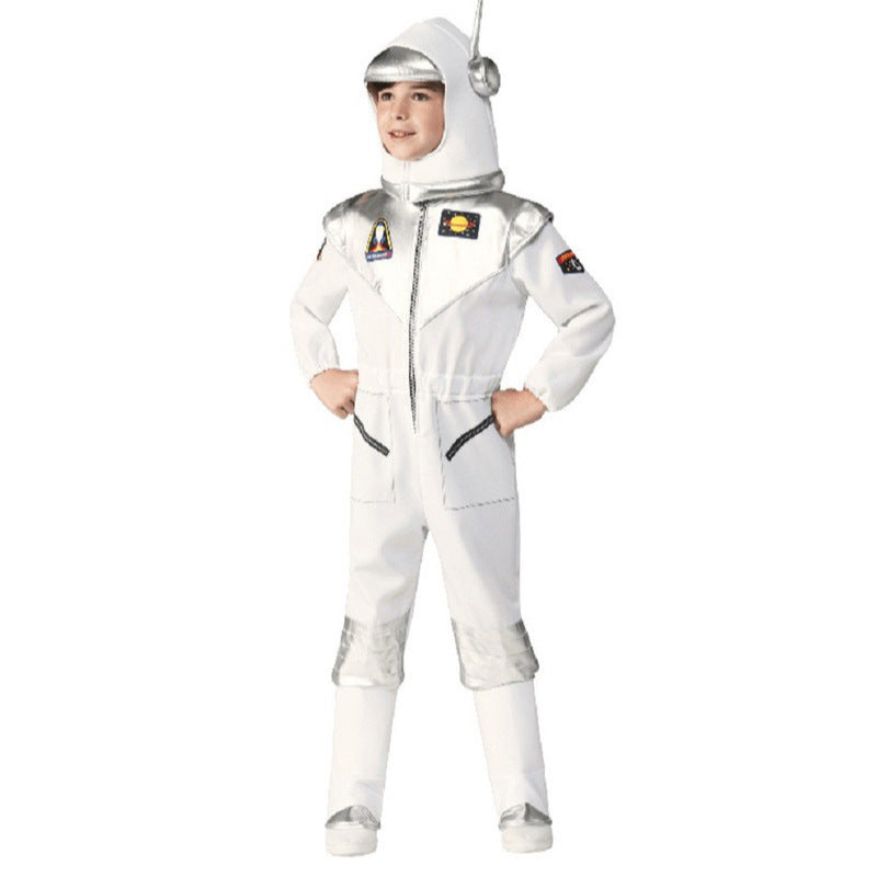 Halloween Costume Kids Space Suit Stage Performance Costume Holiday Party Carnival Play Astronaut Flight Costume