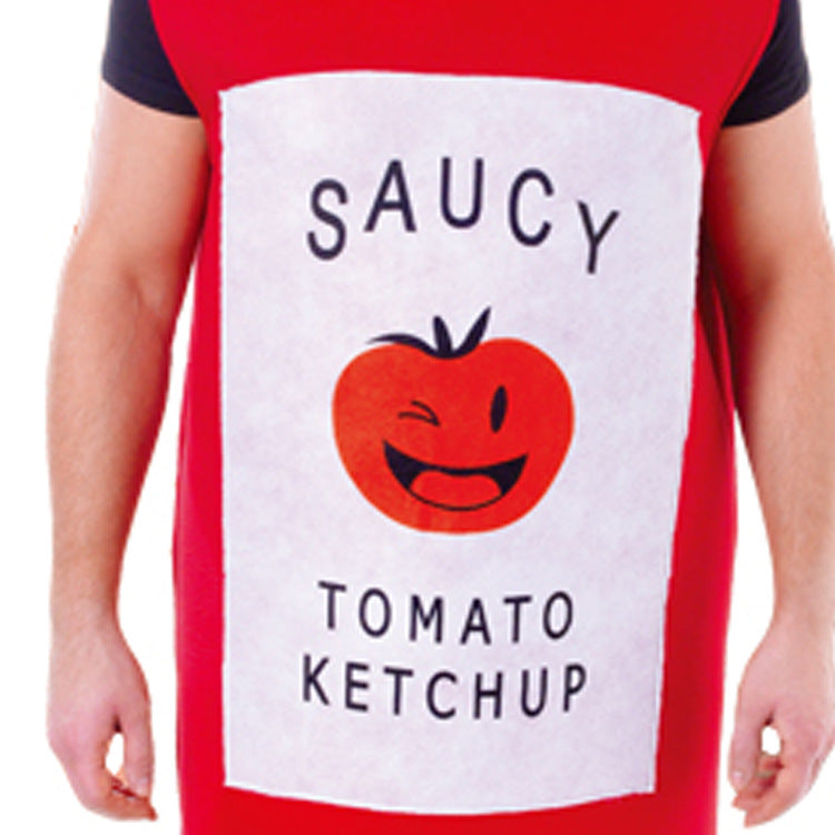 Halloween Carnival Game Cos Dress Prom Performance Dress Ketchup Sponge Performance Dress Doll Dress Doll