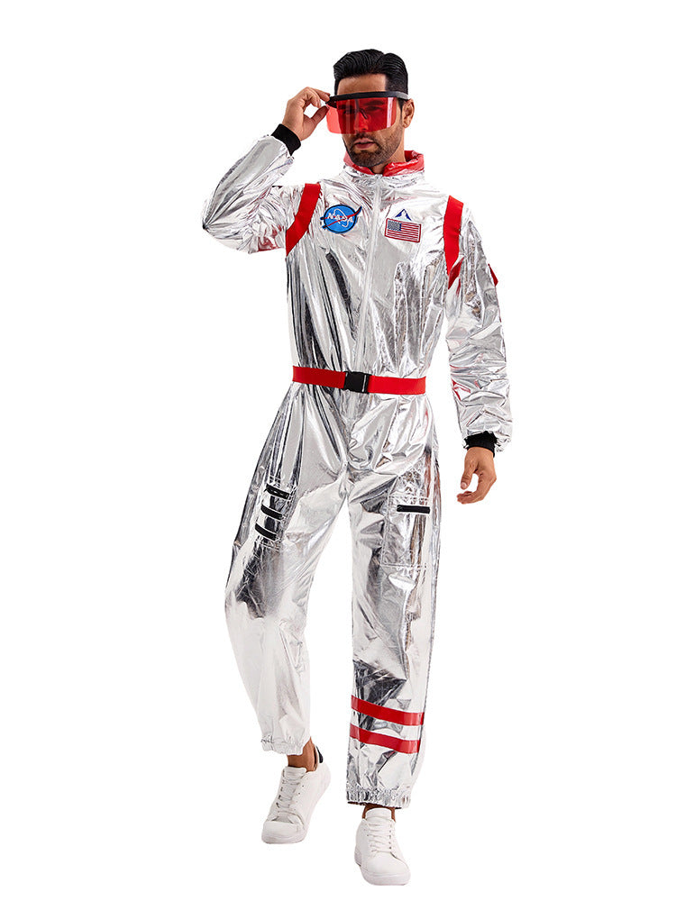 Space Suit Pilot Cos Astronaut Costume Halloween Performance Costume Male and Female Wandering Earth Astronaut Costume