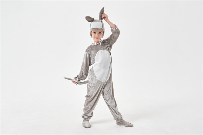 Halloween animals children's little donkey men and women cos animal jumpsuit children's day stage performance clothing