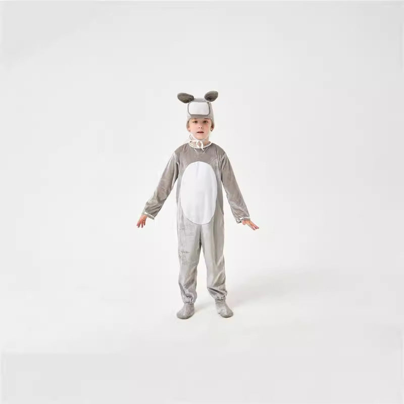 Halloween animals children's little donkey men and women cos animal jumpsuit children's day stage performance clothing