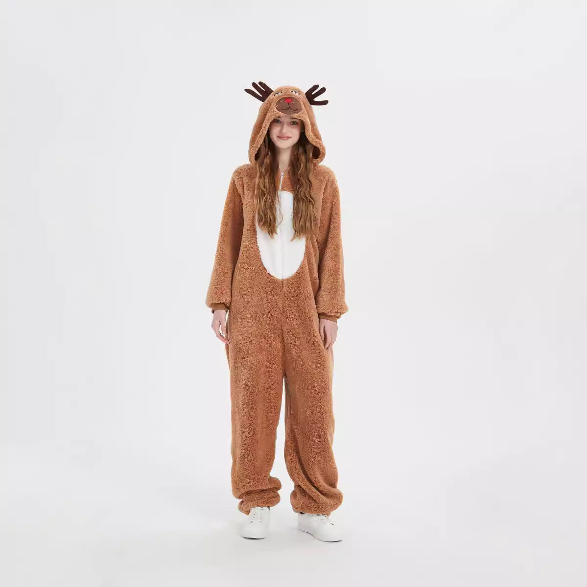 Halloween Children's Adult Elk Cute Reindeer cosplay Brown Animal Romance Costume