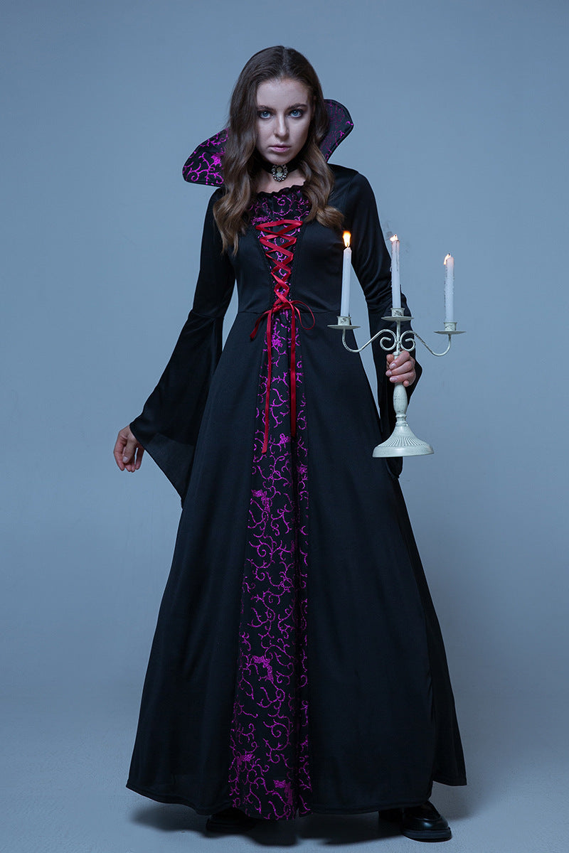Halloween Masquerade Costume Family Vampire Witch Cos Movie Palace Haunted House Event Costume