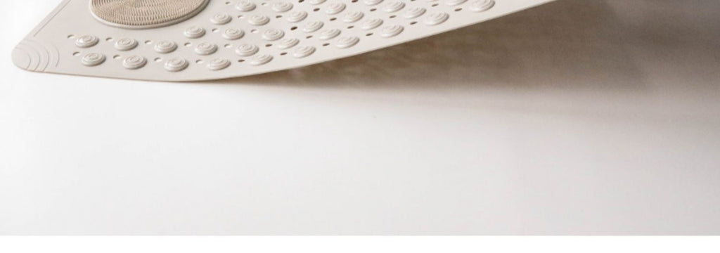 New Non-slip Bath Mat with Suction Cup and Drain Hole, Soft Machine-washable Shower Mat Non-slip Bath Mat