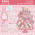 Carefully Selected Paper and Ink Summer Scene Collage DIY Decorative Stickers 3D Creative Journaling Stickers