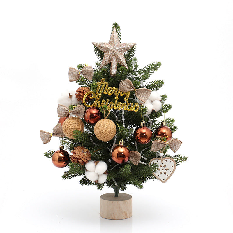 Christmas tree pe mini Christmas tree 45cm desktop Christmas tree set decoration christmas tree