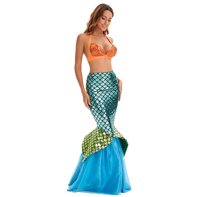 New Halloween European and American game uniform cos mermaid costume role play elf costume uniform temptation