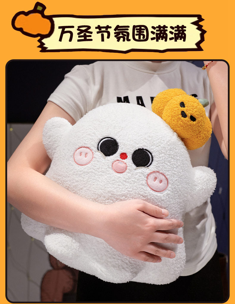 Cute Halloween Pumpkin Doll Ghost Imp Pillow Plush Toy Decoration Sofa Ornament Doll