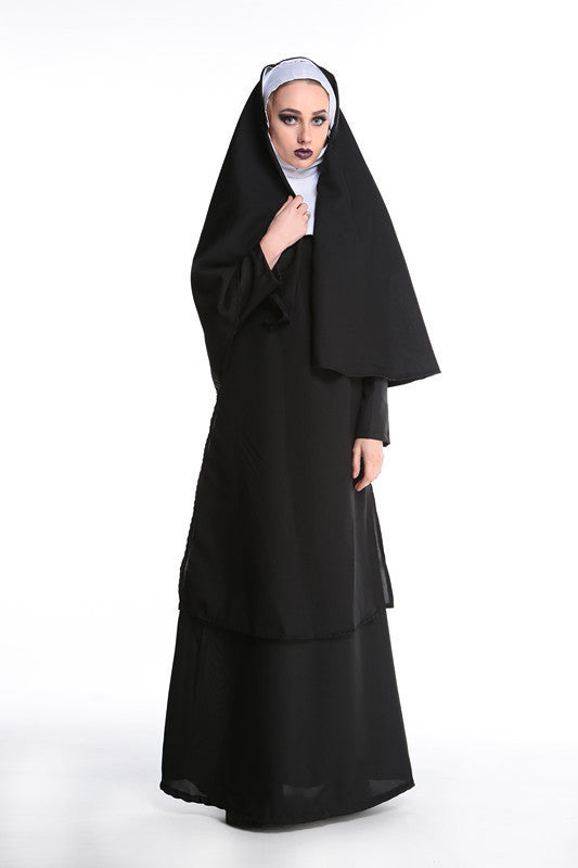 New Halloween Masquerade Godfather Priest Godfather Couple Virgin Mary Nun Costume Stage Costume