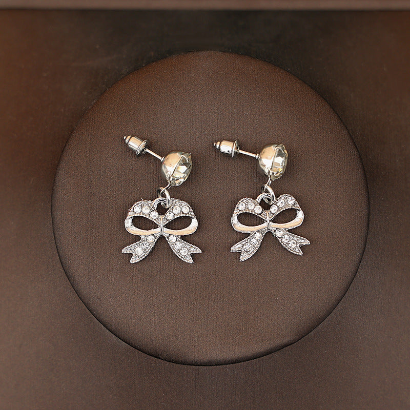 Korean Bride Necklace Earrings Two-piece Decorations Wedding Yarn Wedding Jewelry Wedding Accessories Dance Studio