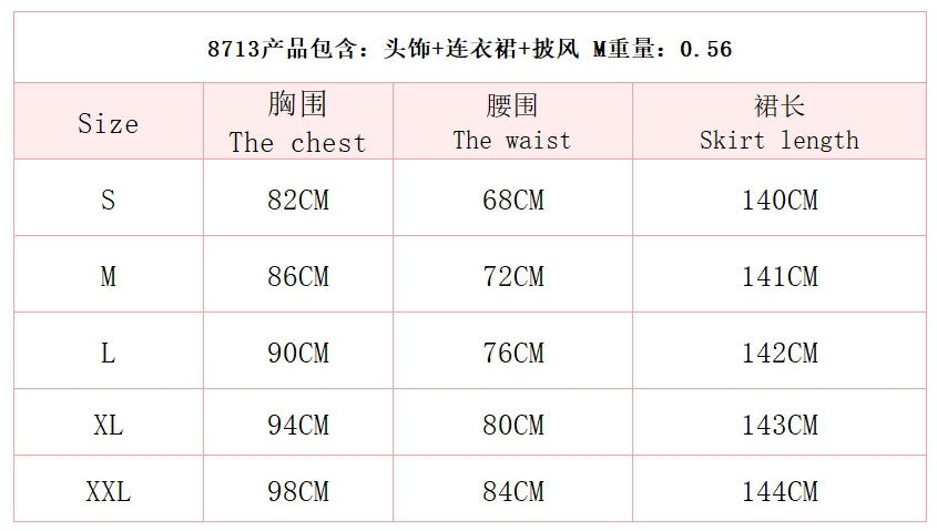 Halloween Costume Adult Snow White cosplay Deluxe Short Sleeve Long Dress Magic Fairy Princess Dress Show