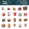 Retrostory Winter Story Collection Series Christmas Decoration Sticker Pack Creative Holiday Bow Bottoming Handbook Sticker