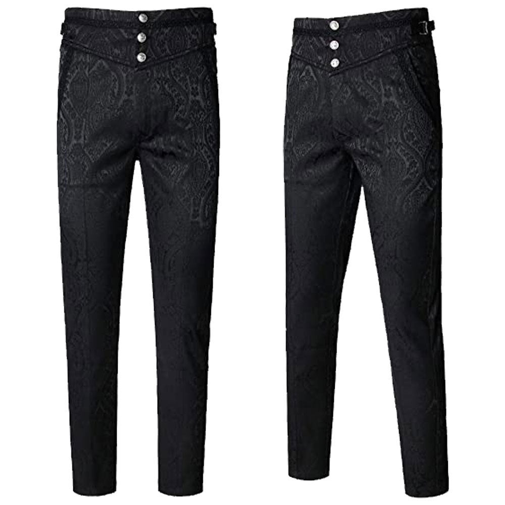 2025 New Halloween Vampire cosplay Pants Diablo Gothic Jacquard Pants in stock