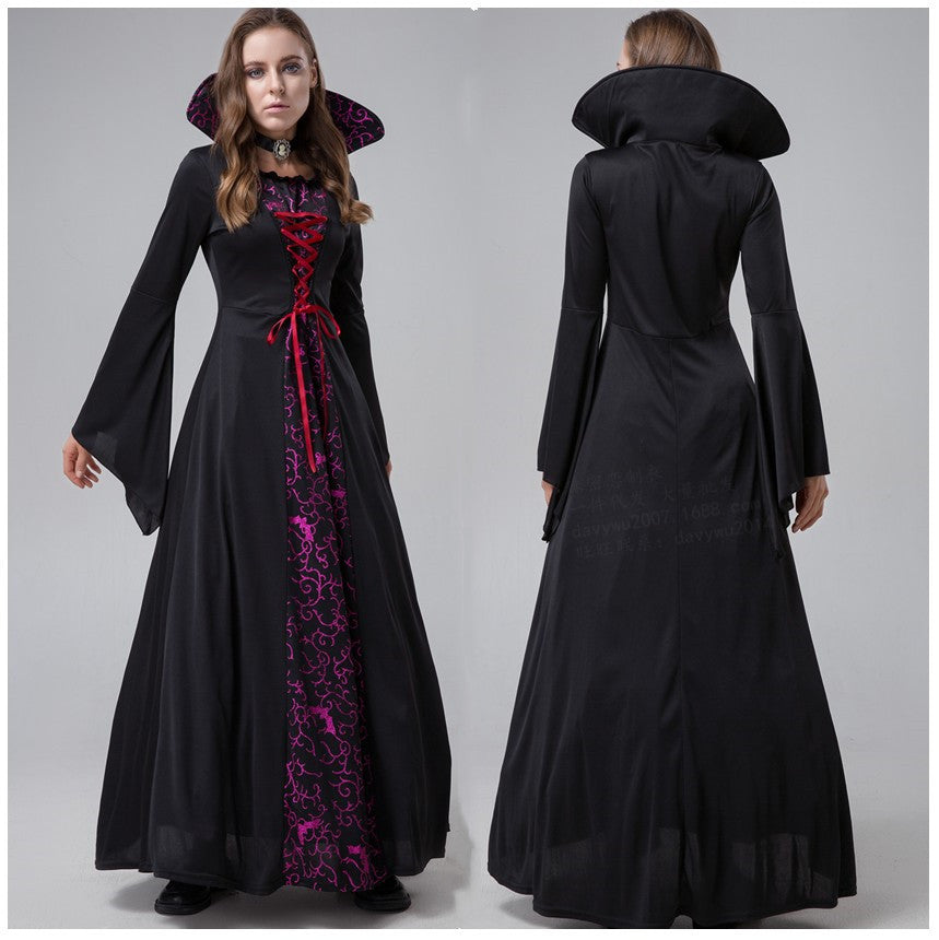 Halloween Masquerade Costume Family Vampire Witch Cos Movie Palace Haunted House Event Costume