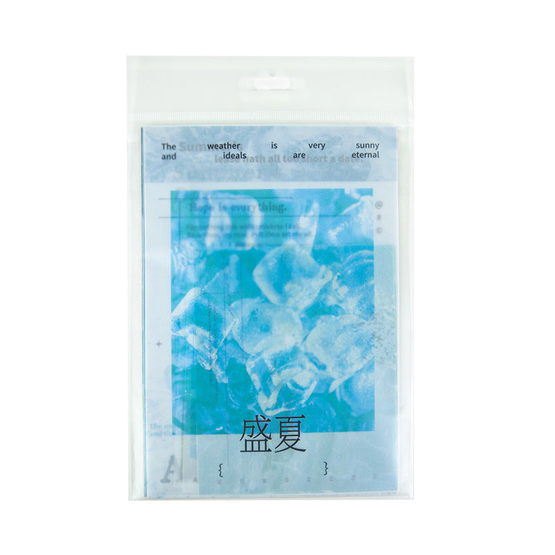 New Style Journal Background Sulfuric Acid Paper Diary Decoration Fresh Style Items Stickers Journal Material Paper Printing
