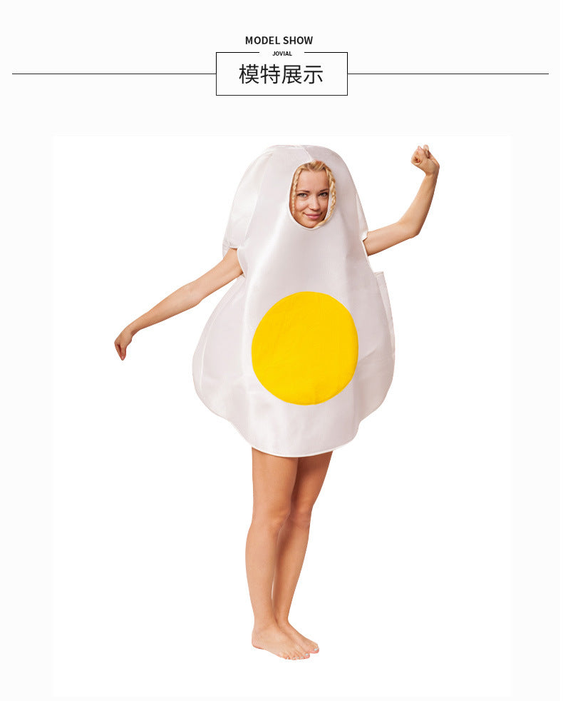 Amazon Halloween Cosplay Costume Female Character Food Fried Egg Costume Role Play Cos Costume