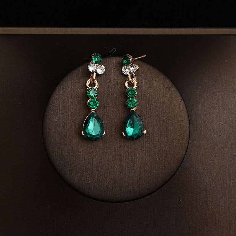 Korean Bride Necklace Earrings Two-piece Decorations Wedding Yarn Wedding Jewelry Wedding Accessories Dance Studio