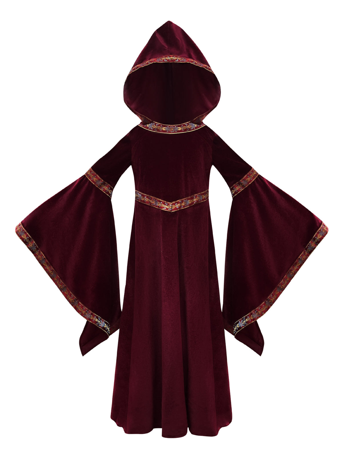 2025 Halloween Family Costume Performance Costume Party Performance Costume Adult European Medieval Burgundy Vampire