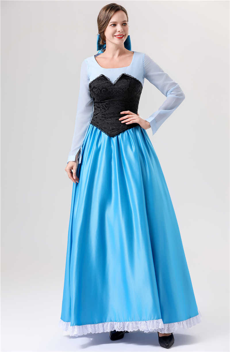 Fairy Princess dress Vicious Queen Sleeping Beauty Cinderella Plays Halloween Stage Performance Evening Costume