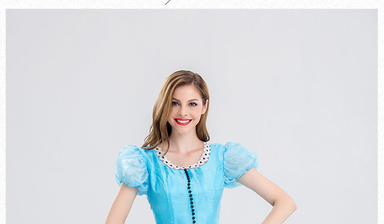 Halloween Costume Stage Costume Bright Cute Alice Fantasy Wonderland Princess Costume Fairy Tale Princess Dress