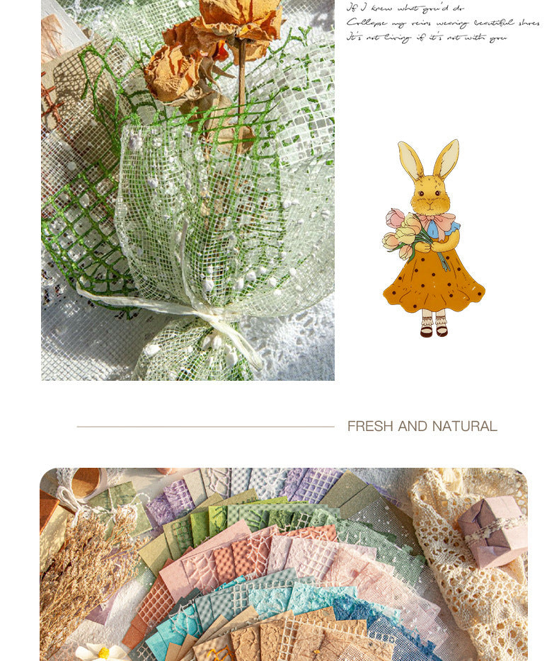 Carefully Selected Retrostory Cloud Yarn Base Decorative Background Paper Material Package DIY Handmade Pain Package Handbook Material Paper