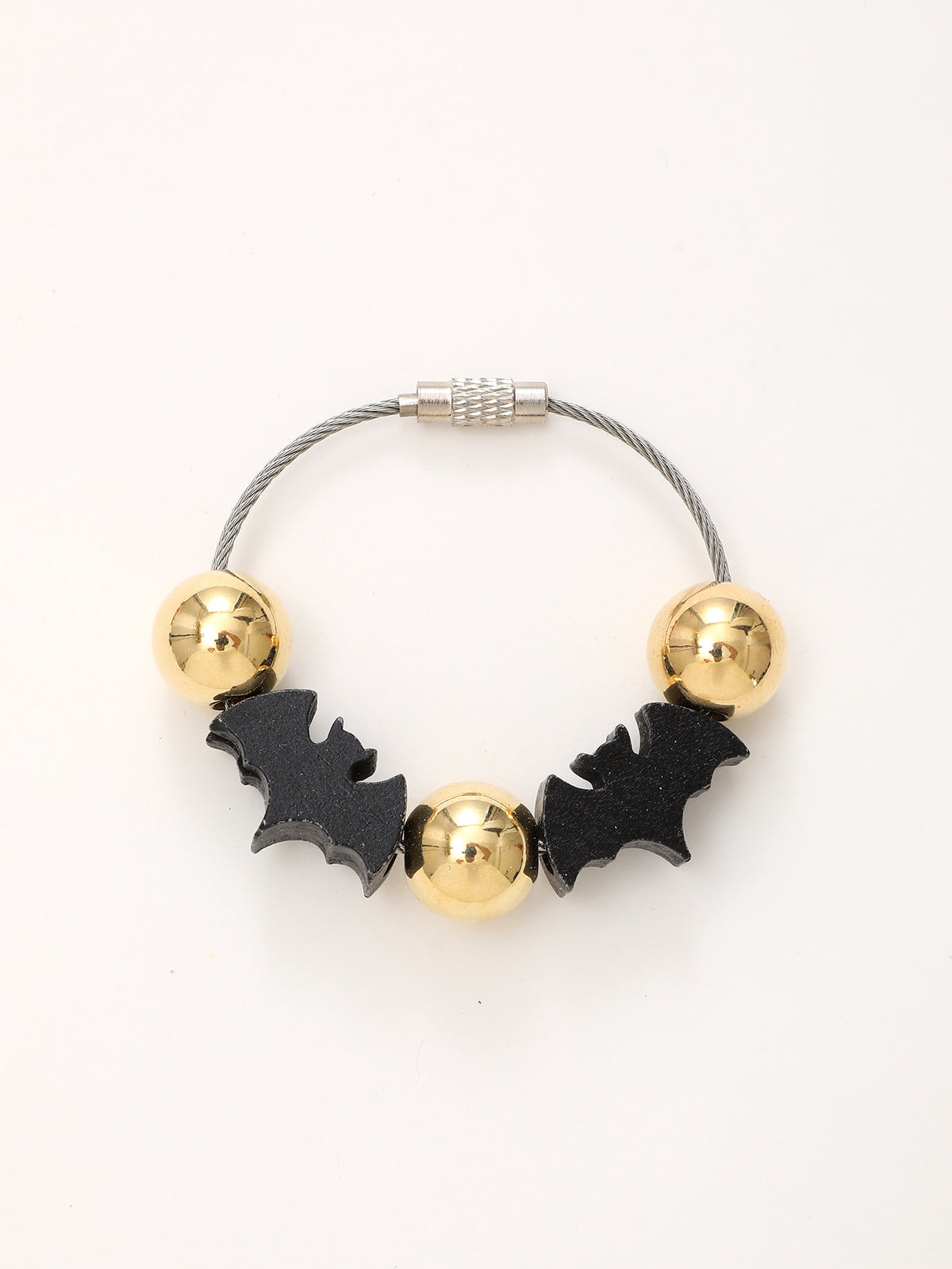 Sporty Baseball Independence Day Halloween Wooden Beads Wooden Fruit Summer Party Keychain Bracelet