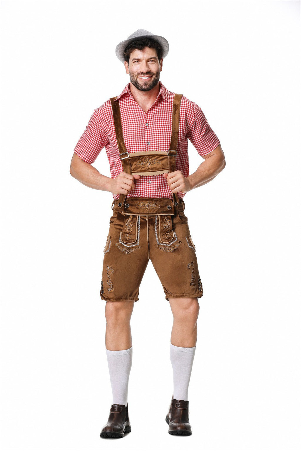 Halloween Costume Wish German Oktoberfest Costume Men's Overalls Suit Adult Stage Cosplay Costume