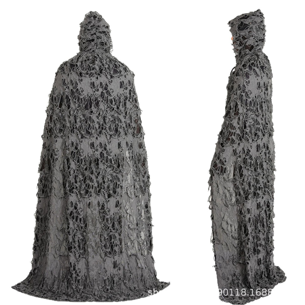 Cross-Border Halloween Cloak for Adults and Children Hooded Cloak Halloween Rag Clothes Party Death Game Dress up