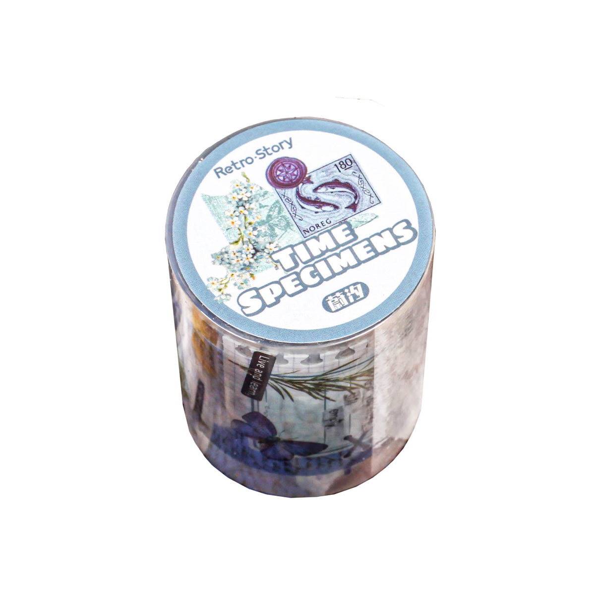 Retrostory Time Specimen Creative Decoration Collage Material Pack Material Pain Pack Sticker Handbook Material Tape