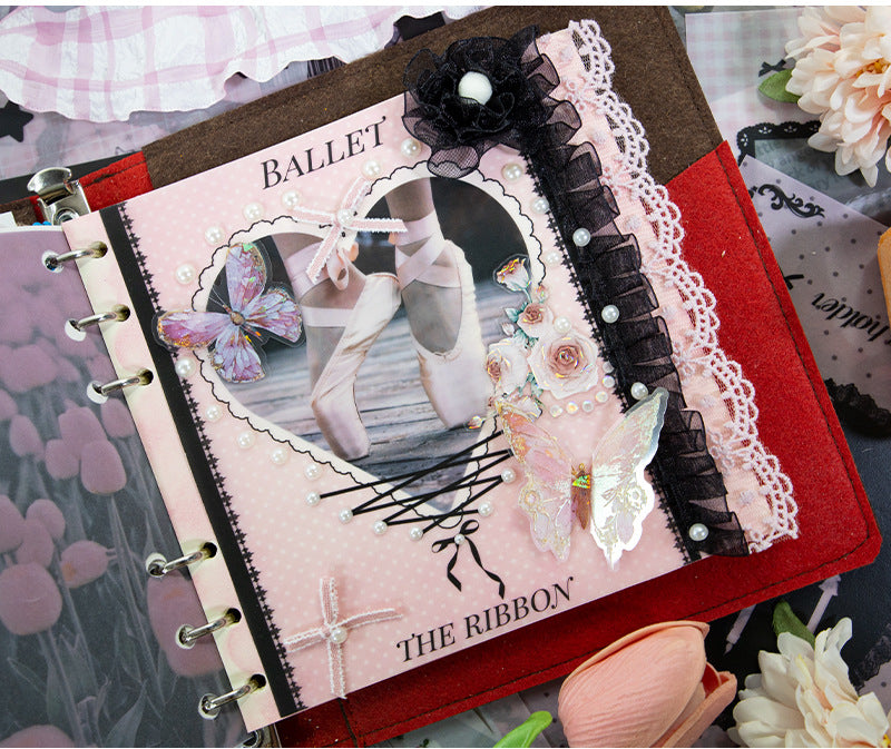 New Style Journal Background Sulfuric Acid Paper Diary Decoration Fresh Style Items Stickers Journal Material Paper Printing