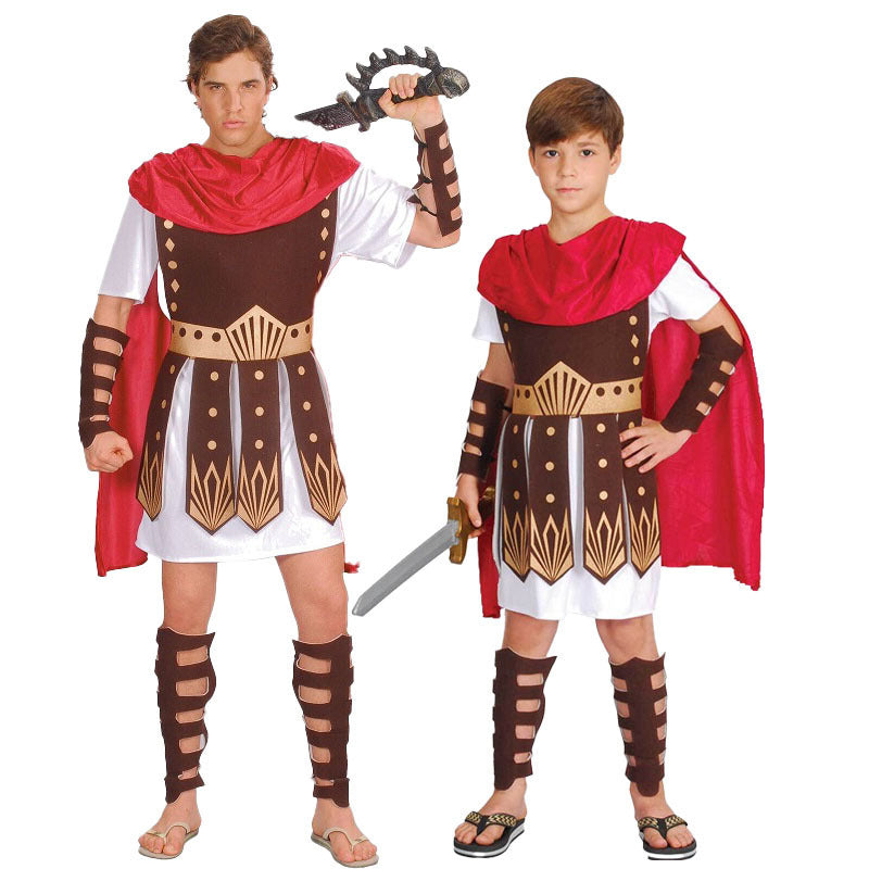 Halloween Children/Adult Medieval Samurai Ancient Roman Spartan Warrior Cross Expedition Army Costume