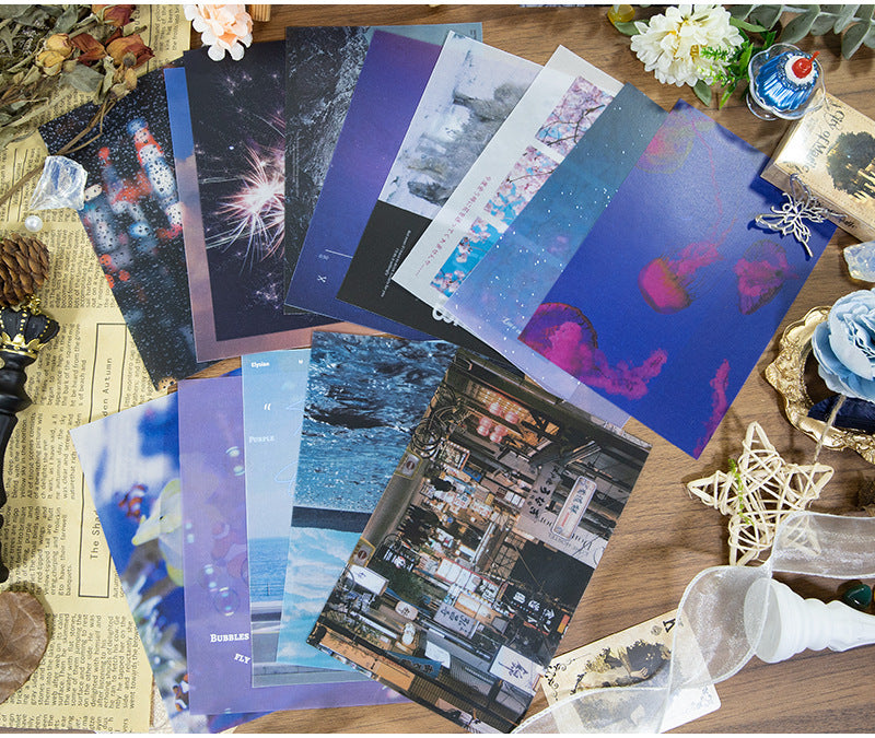 New Style Journal Background Sulfuric Acid Paper Diary Decoration Fresh Style Items Stickers Journal Material Paper Printing