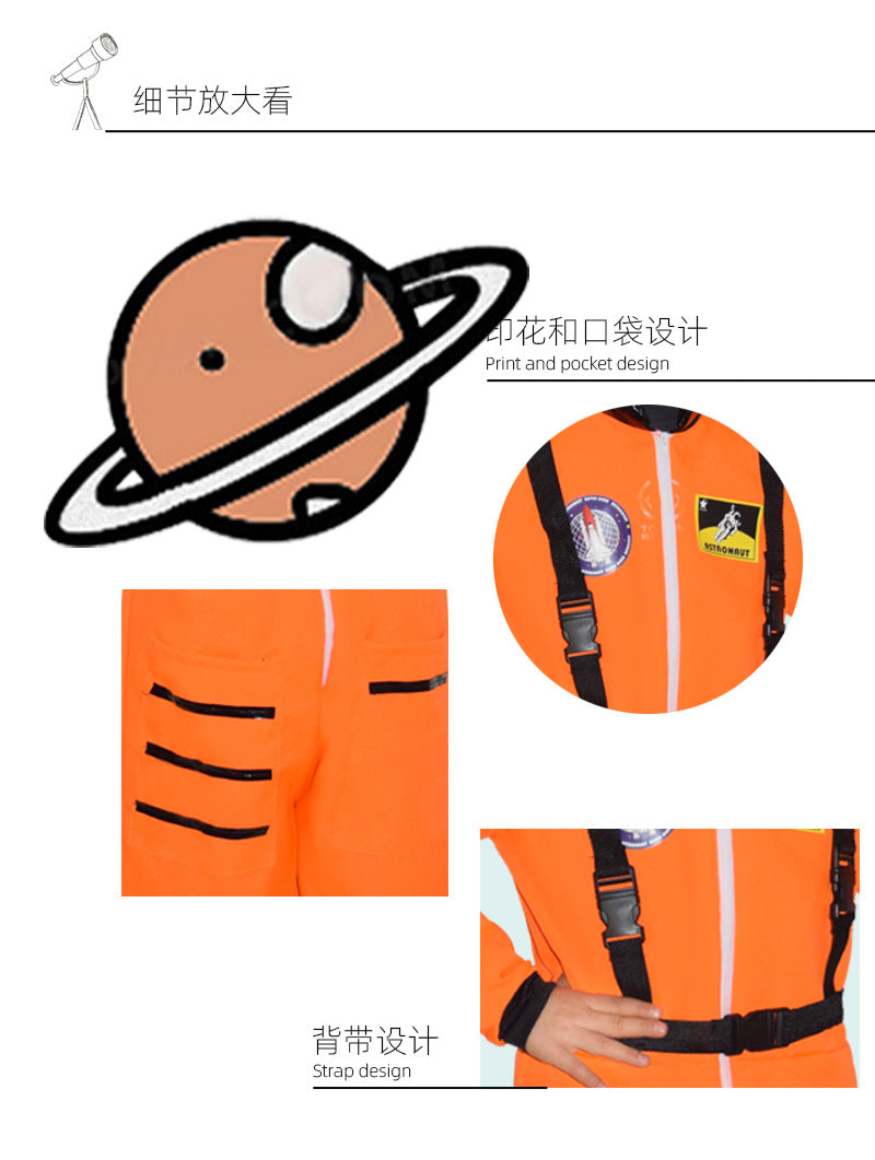 Children's Space Suit Halloween Cosplay Adult Performance Suit Astronaut Holiday Party Performance Suit