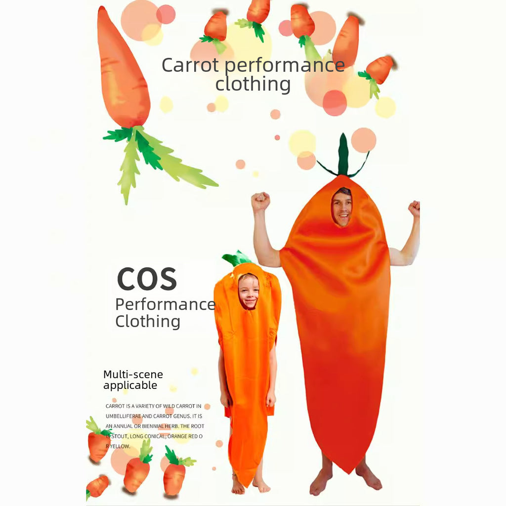 carnival halloween carrot cosplay cosplay masquerade stage adult children costume