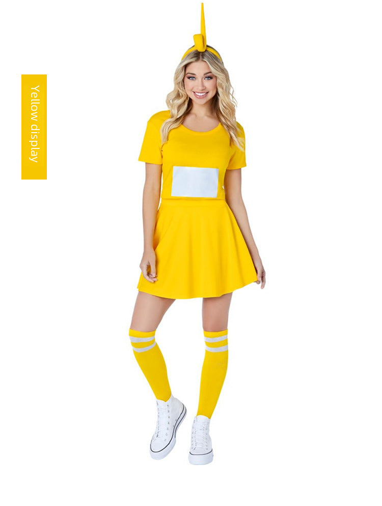 2023 Funny New Teletubbies Costume Halloween Cartoon Doll Cute Anime Party Playing Costume