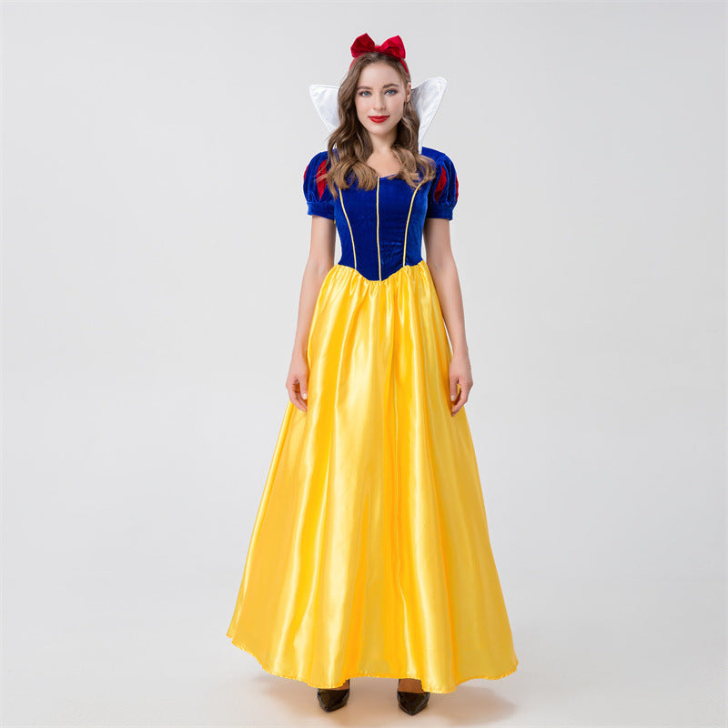 Halloween Adult Snow White Christmas Annual Party Cosplay Queen Cinderella Wedding Dress Costume Wholesale