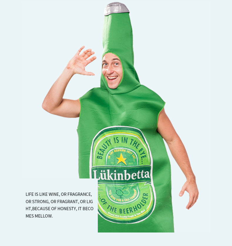German Oktoberfest Costume Male Adult Masquerade Performance Costume Beer Sponge Costume Male Halloween Costume