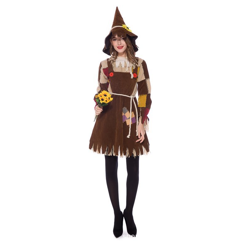 Halloween Adult Wizard of oz Family Stage Performance Scarecrow Costume Witch Witch Performance Cosplay