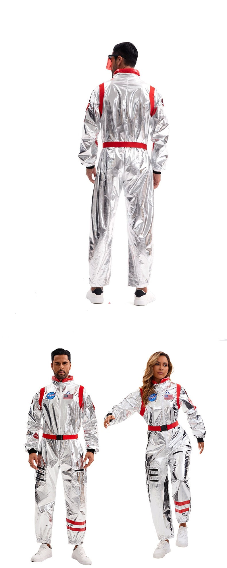 Space Suit Pilot Cos Astronaut Costume Halloween Performance Costume Male and Female Wandering Earth Astronaut Costume